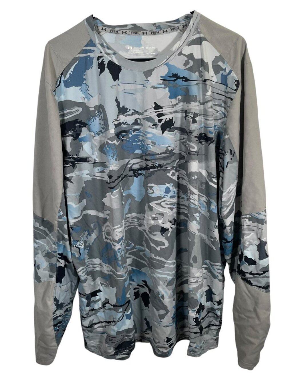 Under Armour Iso Chill Shorebreak Camo Fishing Shirt Mens 2XL Long Sleeves